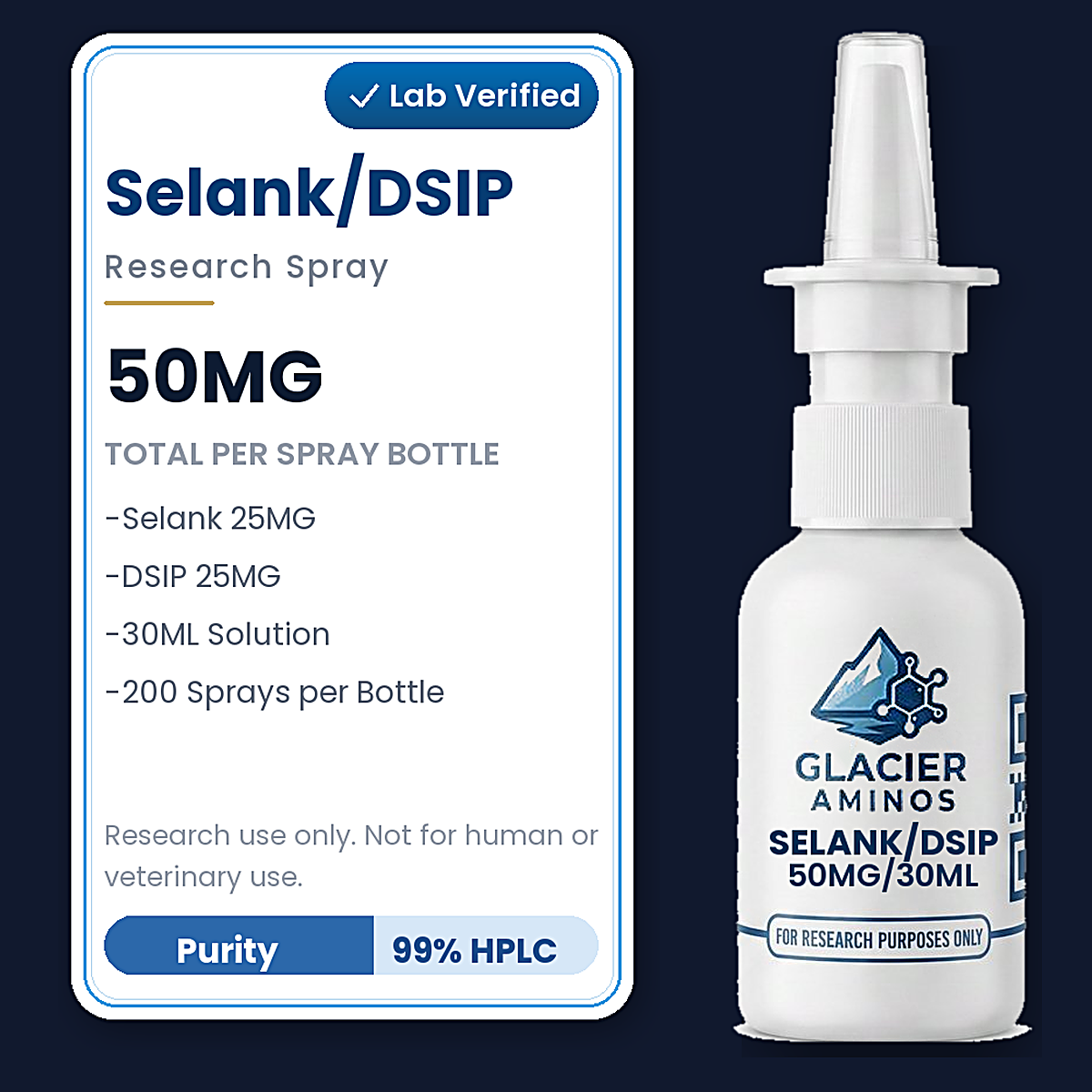 Selank/DSIP Research Spray 50MG